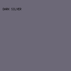 6c6877 - Dark Silver color image preview
