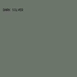 6c766b - Dark Silver color image preview