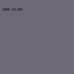 6d6a75 - Dark Silver color image preview