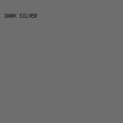 6e6e6e - Dark Silver color image preview