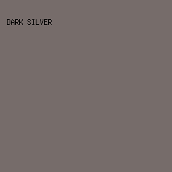 766C6A - Dark Silver color image preview