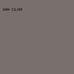 796F6D - Dark Silver color image preview