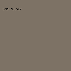 7D7265 - Dark Silver color image preview