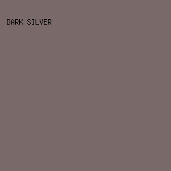 7a6969 - Dark Silver color image preview