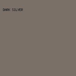 7a7068 - Dark Silver color image preview