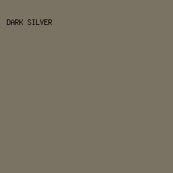 7a7262 - Dark Silver color image preview
