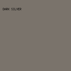 7a736b - Dark Silver color image preview