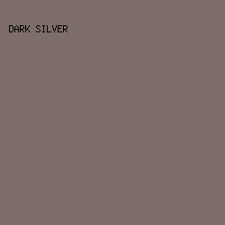 7d6e6a - Dark Silver color image preview