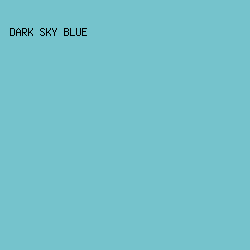 75C3CC - Dark Sky Blue color image preview