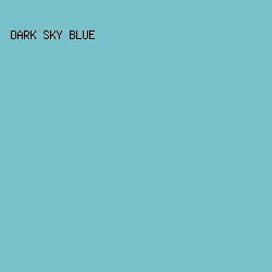 79c1c8 - Dark Sky Blue color image preview
