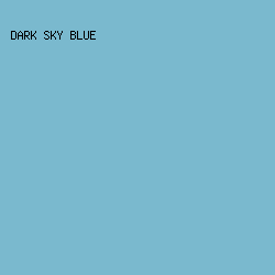 7AB9CE - Dark Sky Blue color image preview