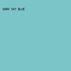 7BC4C7 - Dark Sky Blue color image preview