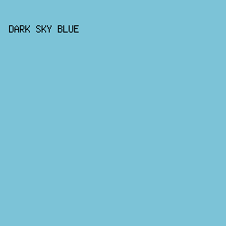 7CC3D7 - Dark Sky Blue color image preview