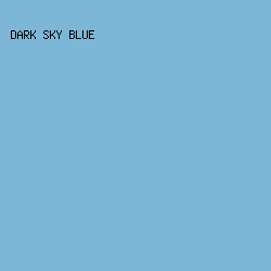 7EB6D7 - Dark Sky Blue color image preview