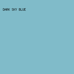 80BBC9 - Dark Sky Blue color image preview
