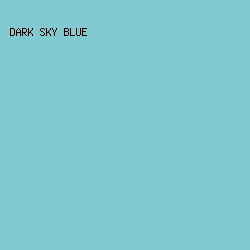 81C9D1 - Dark Sky Blue color image preview