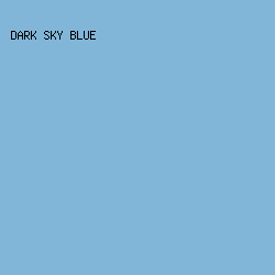 82B6D9 - Dark Sky Blue color image preview