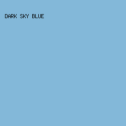 83B8D9 - Dark Sky Blue color image preview
