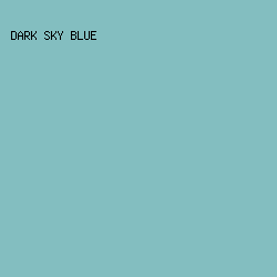 83BEC0 - Dark Sky Blue color image preview