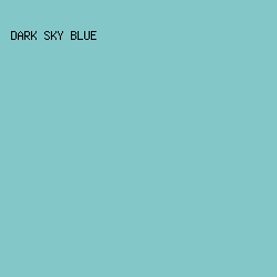 83C7C9 - Dark Sky Blue color image preview