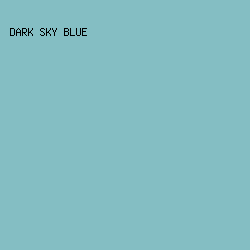 84BEC3 - Dark Sky Blue color image preview