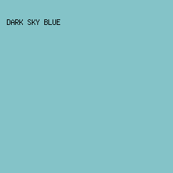 84C3C8 - Dark Sky Blue color image preview