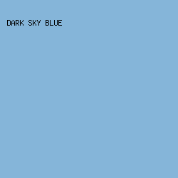 85B5D9 - Dark Sky Blue color image preview