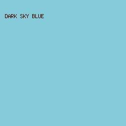 85cbd9 - Dark Sky Blue color image preview
