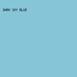 86C5D8 - Dark Sky Blue color image preview