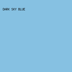 86c1e2 - Dark Sky Blue color image preview