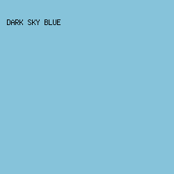 86c3da - Dark Sky Blue color image preview
