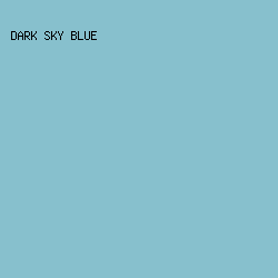 87c0cd - Dark Sky Blue color image preview
