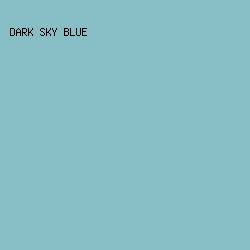 88BEC6 - Dark Sky Blue color image preview