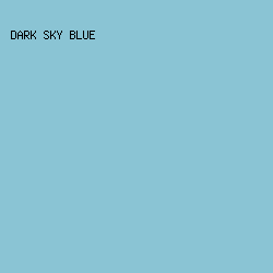 8AC4D4 - Dark Sky Blue color image preview