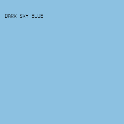 8cc1e1 - Dark Sky Blue color image preview