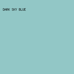 92c7c6 - Dark Sky Blue color image preview