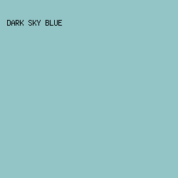 93C4C6 - Dark Sky Blue color image preview
