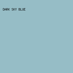96BDC6 - Dark Sky Blue color image preview