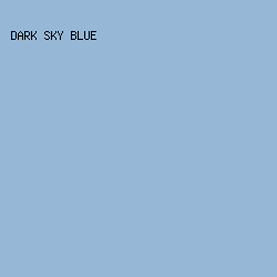 96b7d6 - Dark Sky Blue color image preview