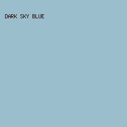 9BBECC - Dark Sky Blue color image preview