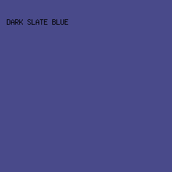 494a8a - Dark Slate Blue color image preview