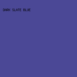 4B4896 - Dark Slate Blue color image preview