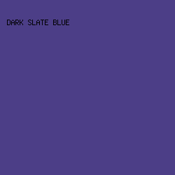4C3E87 - Dark Slate Blue color image preview