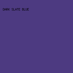 4D3A81 - Dark Slate Blue color image preview