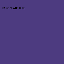 4D3B80 - Dark Slate Blue color image preview