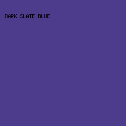 4D3B8C - Dark Slate Blue color image preview