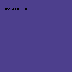4D3F8D - Dark Slate Blue color image preview