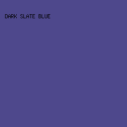 4E488C - Dark Slate Blue color image preview