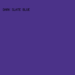 4b3289 - Dark Slate Blue color image preview