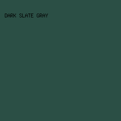 2B4F45 - Dark Slate Gray color image preview